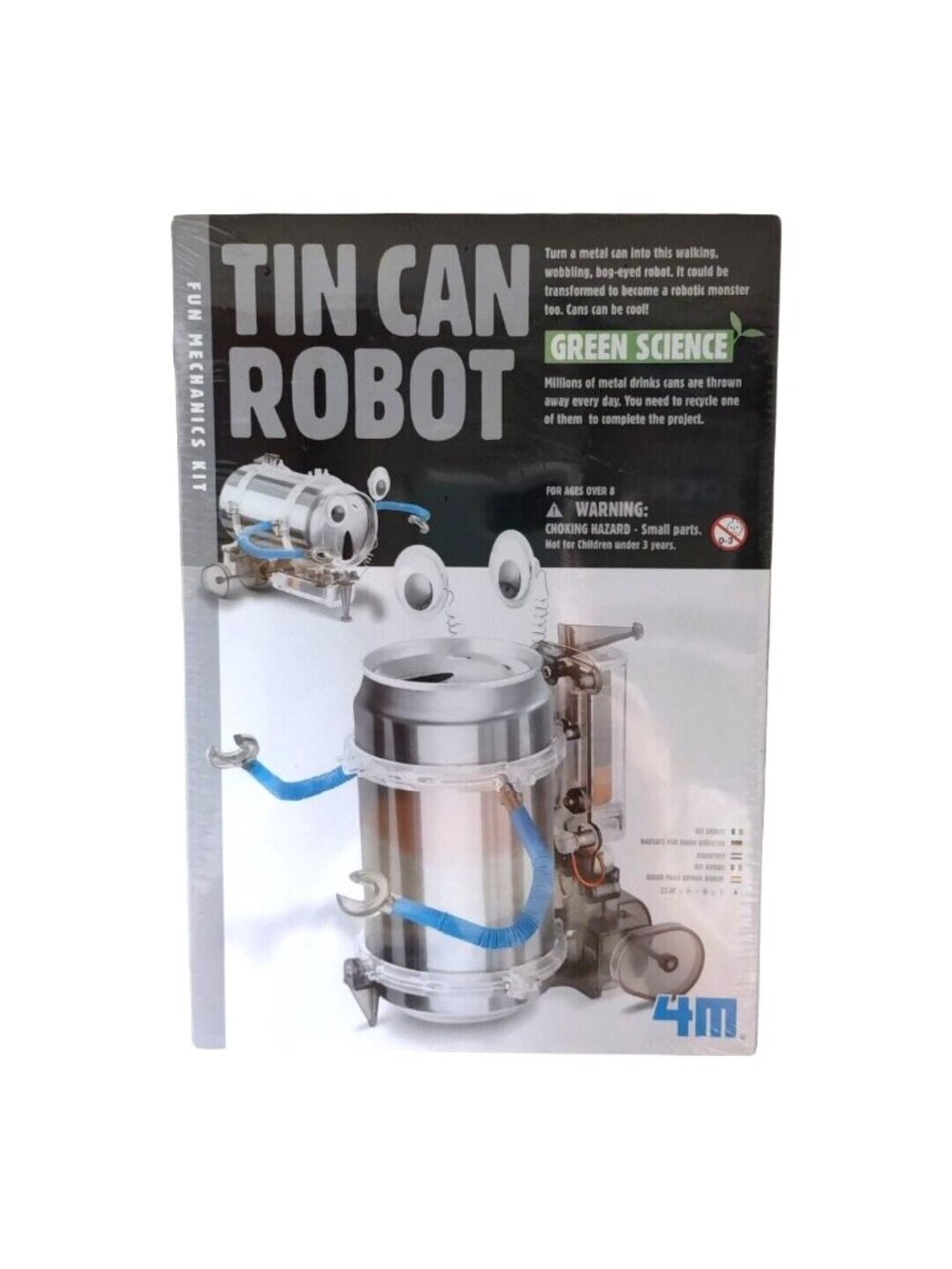 Tin Can Robot Toysmith 4M Green Science Fun Mechanics Kit Kids Toy Family Fun
